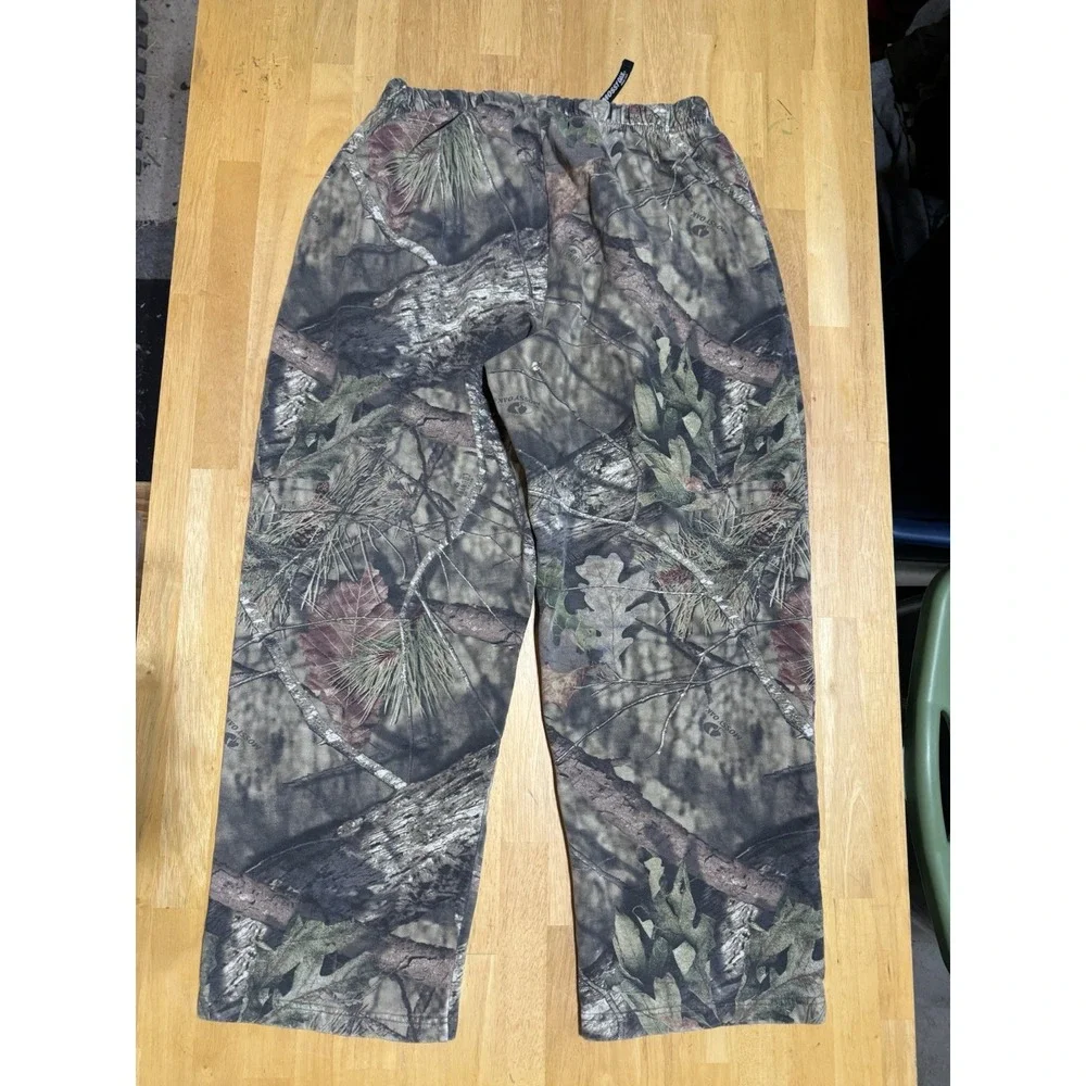 Mossy Oak Break-Up Camo Sweatpants Mens XL 40-42 Fleece Baggy Hunting Y2K
